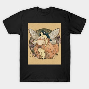 Dreamy chubby fairy (with background) T-Shirt